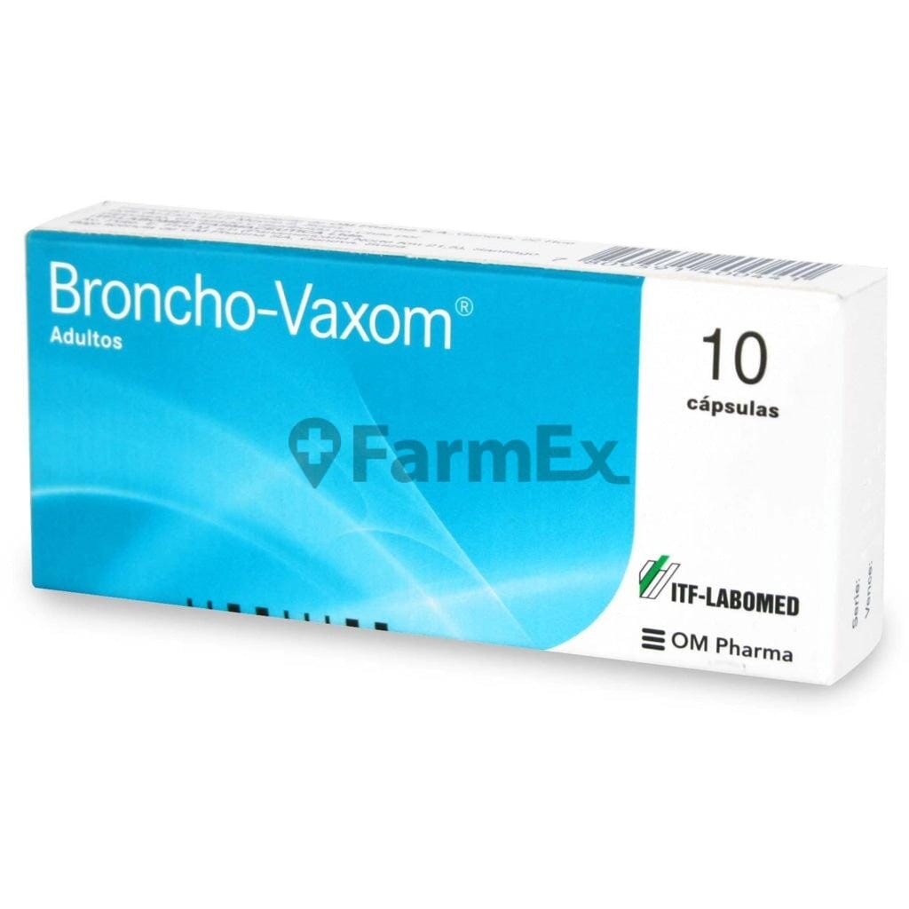 Broncho-Vaxom Adultos x 10 comprimidos Farmex-Pluxee-Persistente